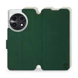 Etui Soft Touch do OnePlus 11 5G - wzór Miejska zieleń z platyną