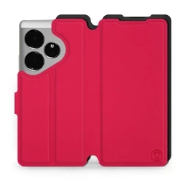 Etui Soft Touch do Realme GT 6 - wzór Żywa czerwień z czernią