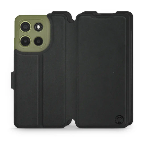 Etui Soft Touch do Motorola Moto G15 - wzór Satynowa czerń