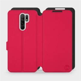 Etui Soft Touch do Xiaomi Redmi 9 - wzór Żywa czerwień z czernią