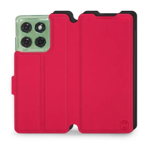 Etui Soft Touch do Motorola Edge 60 - wzór Żywa czerwień z czernią