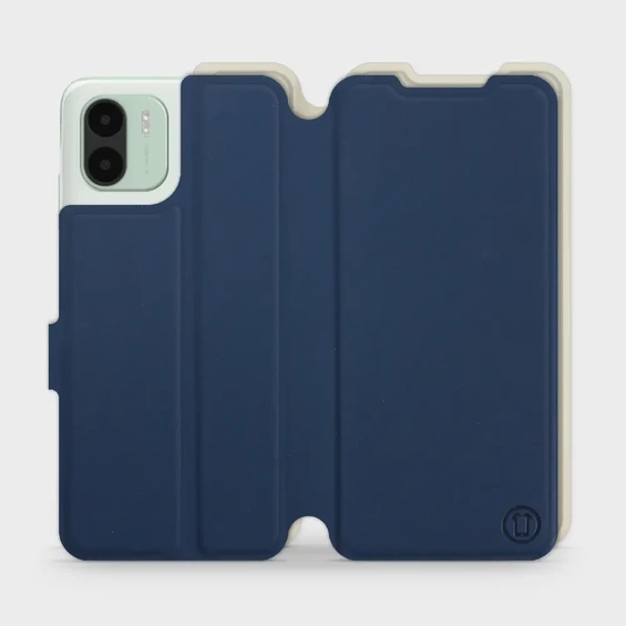 Etui Soft Touch do Xiaomi Redmi A2 - wzór Głęboki granat z platyną
