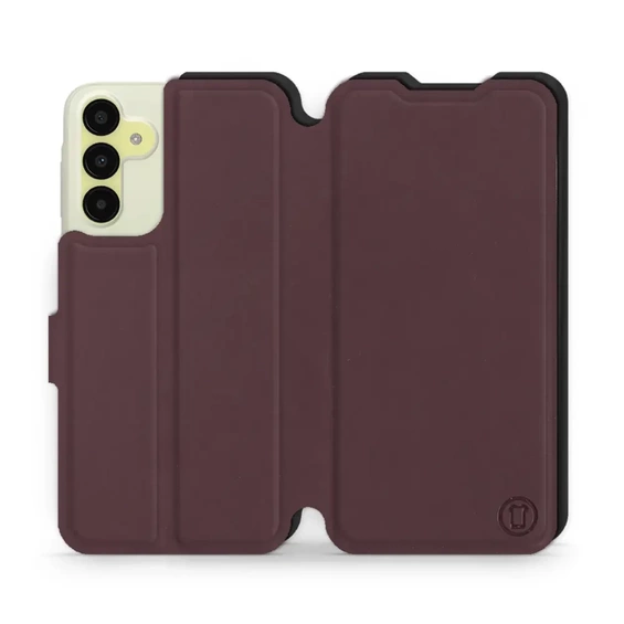 Etui Soft Touch do Samsung Galaxy M15 5G - wzór Matowy burgund z czernią