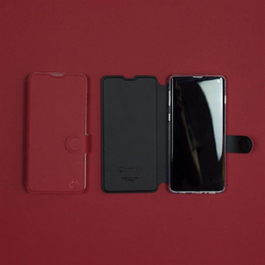 Etui Soft Touch do Samsung Galaxy A21S - wzór Zachodząca czerwień z czernią