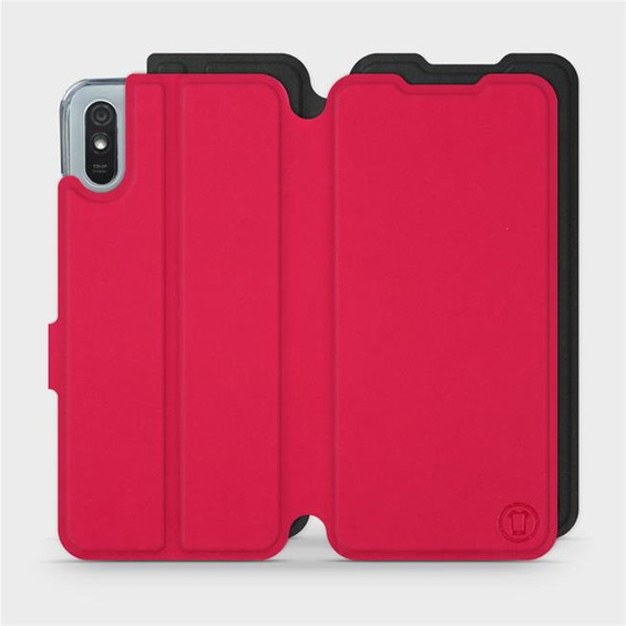 Etui Soft Touch do Xiaomi Redmi 9A - wzór Żywa czerwień z czernią