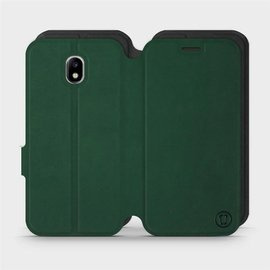 Etui Soft Touch do Samsung Galaxy J3 2017 - wzór Miejska zieleń z czernią