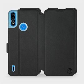 Etui Soft Touch do Motorola Moto E7 Power - wzór Satynowa czerń