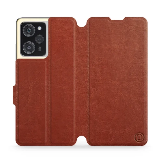 Etui do Xiaomi POCO X5 Pro 5G - wzór Brown&Orange