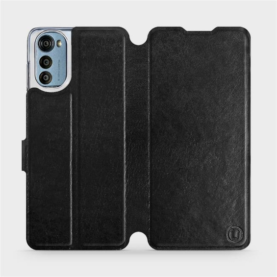 Etui do Motorola Moto E32s - wzór Black&Orange