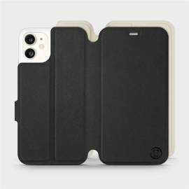 Etui Soft Touch do Apple iPhone 11 - wzór Satynowa czerń z platyną