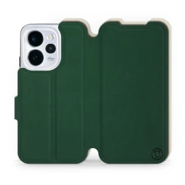 Etui Soft Touch do OPPO Reno 15 pro - wzór Miejska zieleń z platyną