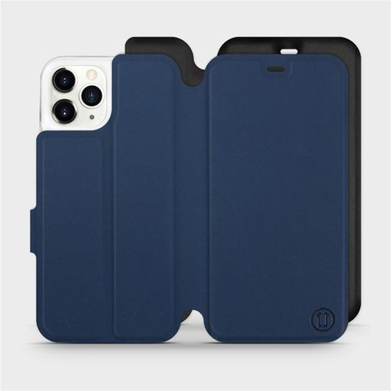 Etui Soft Touch do Apple iPhone 11 Pro - wzór Głęboki granat z czernią