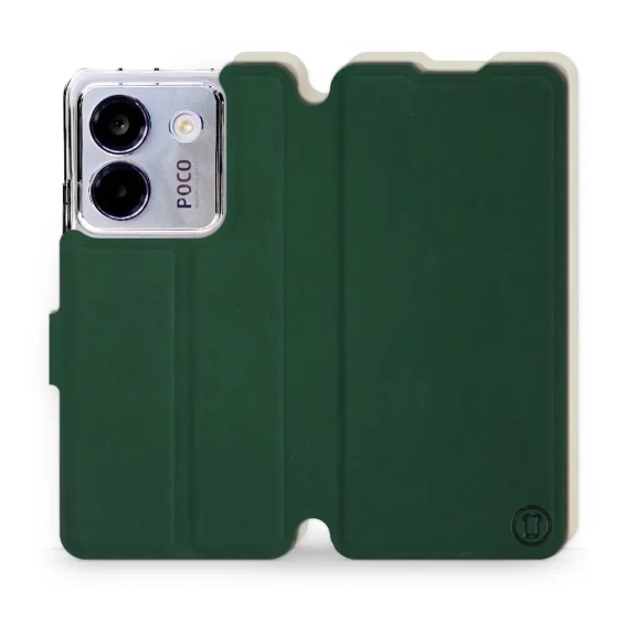 Etui Soft Touch do Xiaomi POCO M7 Pro 5G - wzór Miejska zieleń z platyną