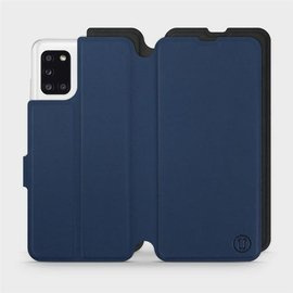 Etui Soft Touch do Samsung Galaxy A31 - wzór Głęboki granat z czernią