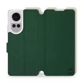 Etui Soft Touch do OPPO Reno 10 Pro 5G - wzór Miejska zieleń z platyną