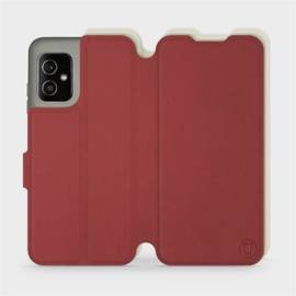 Etui Soft Touch do Asus Zenfone 8 - wzór Zachodząca czerwień z platyną