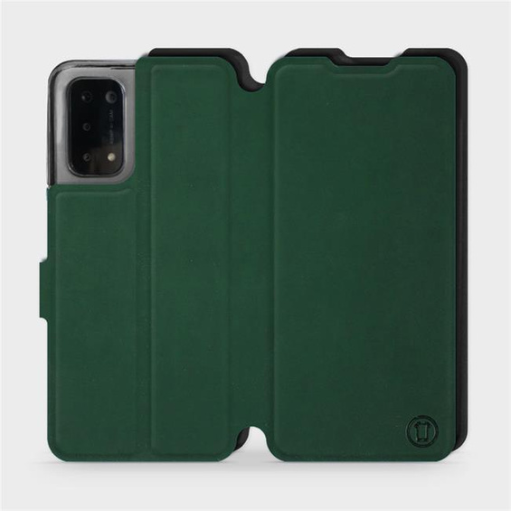 Etui Soft Touch do OPPO A54 5G - wzór Miejska zieleń z czernią