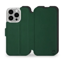 Etui Soft Touch do Apple iPhone 16 Pro - wzór Miejska zieleń z czernią
