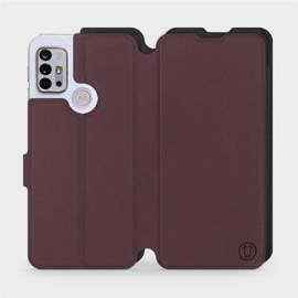 Etui Soft Touch do Motorola Moto G10 - wzór Matowy burgund z czernią