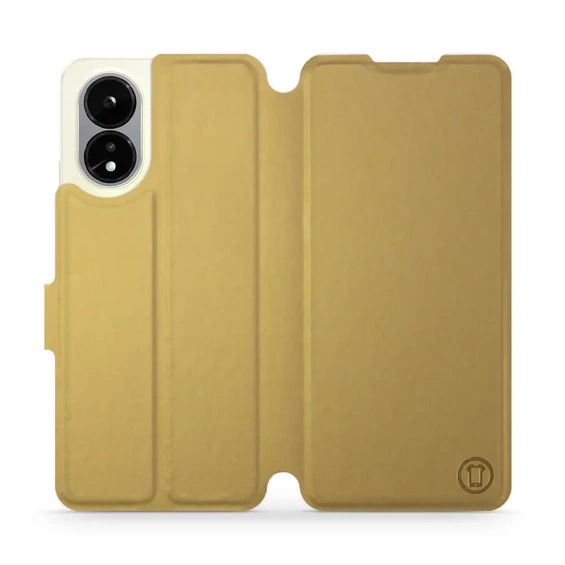 Etui do OPPO A38 - wzór Gold&Orange