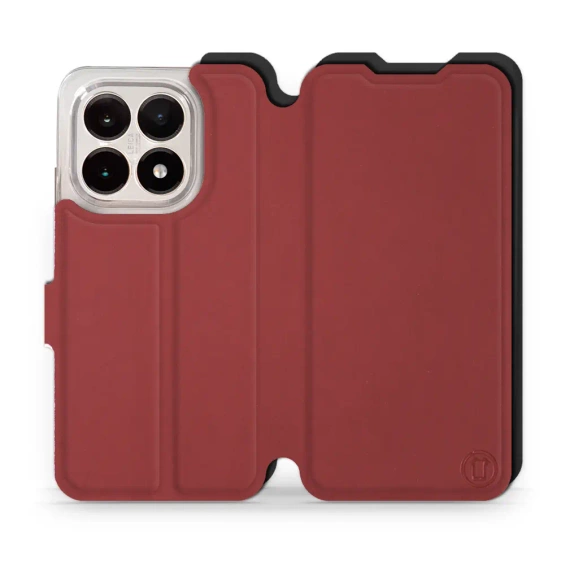 Etui Soft Touch do Xiaomi 15T - wzór Zachodząca czerwień z czernią