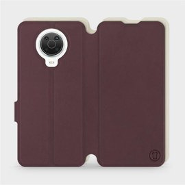 Etui Soft Touch do Nokia G20 - wzór Matowy burgund z platyną
