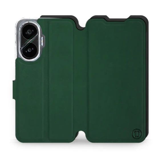 Etui Soft Touch do Xiaomi POCO F7 - wzór Miejska zieleń z czernią