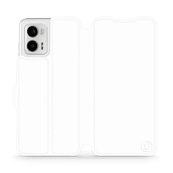 Etui do Motorola Moto G73 5G - wzór White&Orange
