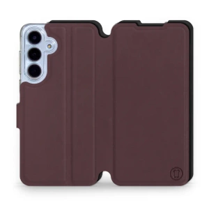 Etui Soft Touch do Samsung Galaxy S25 FE 5G - wzór Matowy burgund z czernią