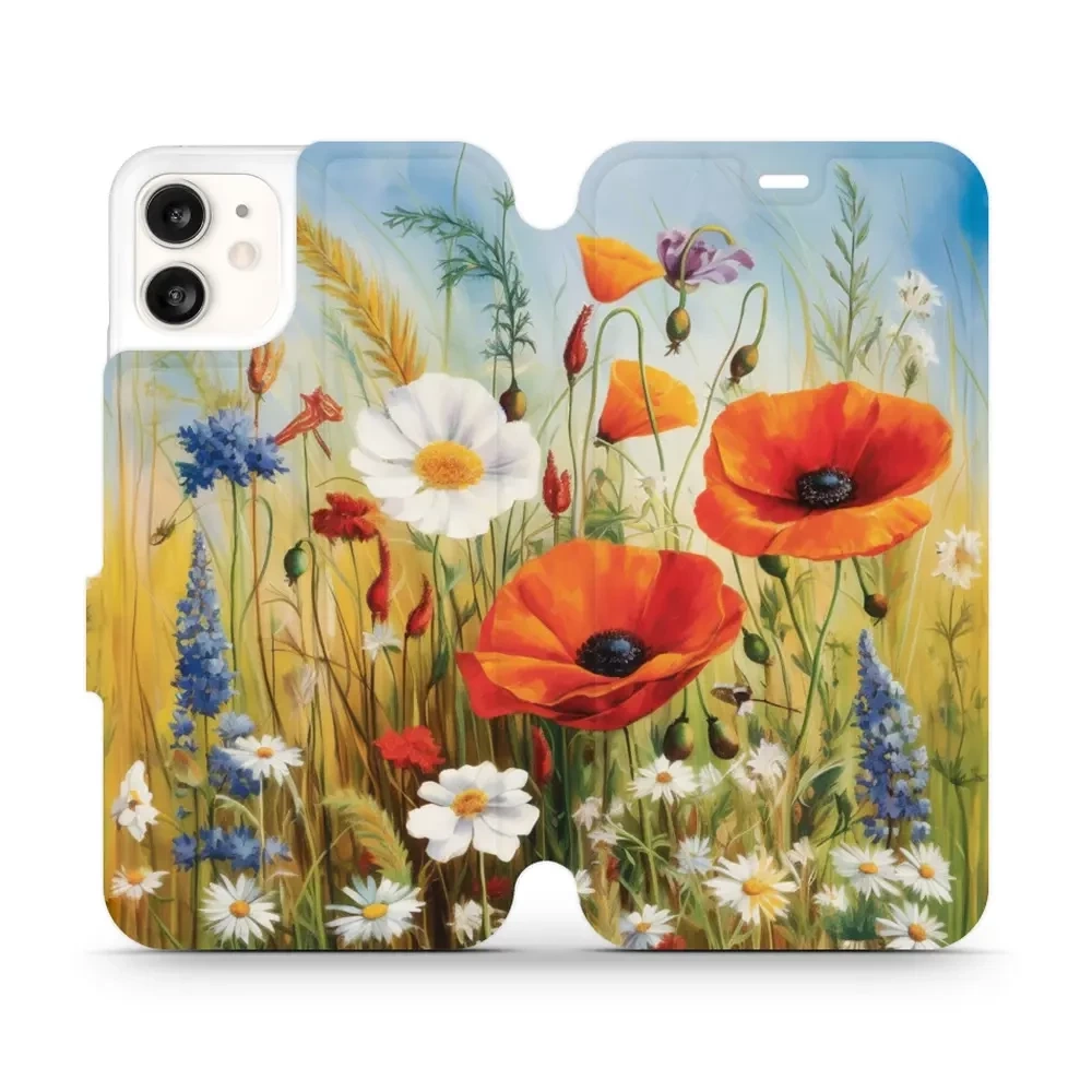 Mobiwear Book, ochrona ekranu, magnetyczne zapięcie, silikonowa wkładka, bezpieczeństwo, łąkowe kwiaty