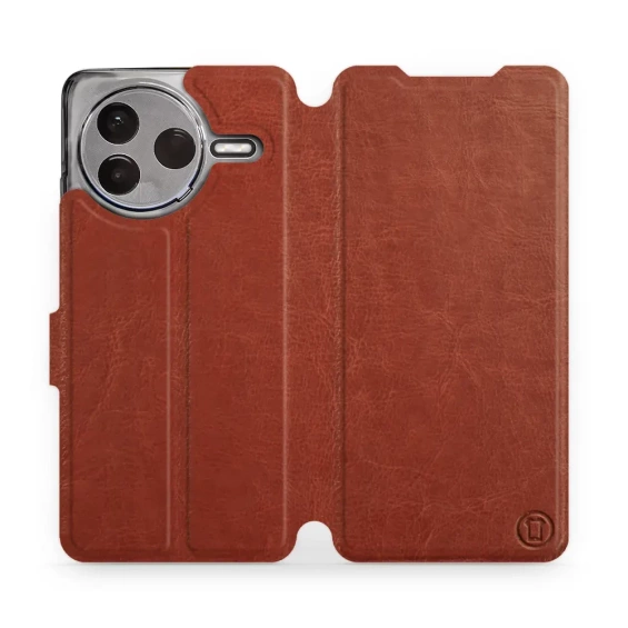 Etui do Xiaomi POCO F7 Pro 5G - wzór Brown&Gray