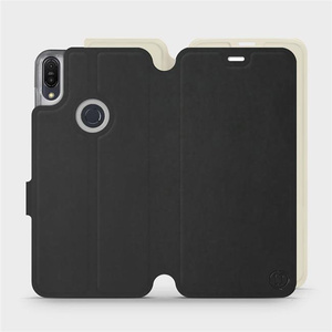 Etui Soft Touch do Asus Zenfone Max Pro M1 ZB602KL - wzór Satynowa czerń z platyną