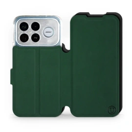 Etui Soft Touch do Xiaomi Poco F8 Ultra - wzór Miejska zieleń z czernią