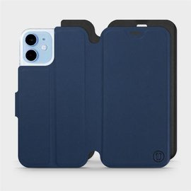 Etui Soft Touch do Apple iPhone 12 mini - wzór Głęboki granat z czernią