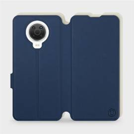 Etui Soft Touch do Nokia G20 - wzór Głęboki granat z platyną
