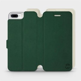 Etui Soft Touch do Apple iPhone 7 Plus - wzór Miejska zieleń z platyną
