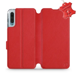 Etui ze skóry naturalnej do Huawei P Smart Pro - wzór Red Leather