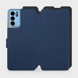 Etui Soft Touch do OPPO Reno 6 5G - wzór Głęboki granat z czernią