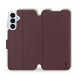 Etui Soft Touch do Samsung Galaxy A25 5G - wzór Matowy burgund z platyną