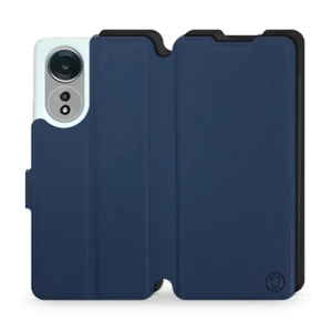 Etui Soft Touch do OPPO A58 - wzór Głęboki granat z czernią