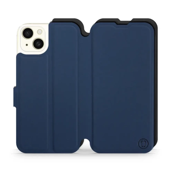 Etui Soft Touch do Apple iPhone 15 Plus - wzór Głęboki granat z czernią
