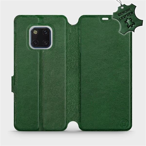 Etui ze skóry naturalnej do Huawei Mate 20 Pro - wzór Green Leather