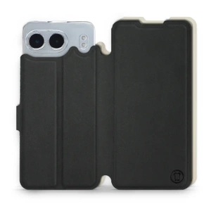 Etui Soft Touch do OnePlus Nord 4 5G - wzór Satynowa czerń z platyną