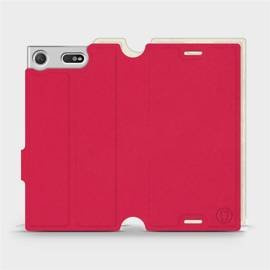 Etui Soft Touch do Sony Xperia XZ1 Compact - wzór Żywa czerwień z platyną