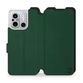 Etui Soft Touch do Xiaomi Redmi 12C - wzór Miejska zieleń z czernią