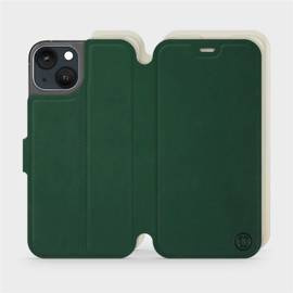 Etui Soft Touch do Apple iPhone 13 - wzór Miejska zieleń z platyną