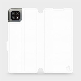 Etui do Samsung Galaxy A22 5G - wzór White&Orange