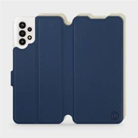 Etui Soft Touch do Samsung Galaxy A13 4G - wzór Głęboki granat z platyną