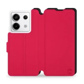Etui Soft Touch do Xiaomi Redmi Note 13 PRO - wzór Żywa czerwień z czernią