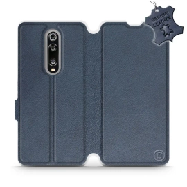 Etui ze skóry naturalnej do Xiaomi Mi 9T - wzór Blue Leather